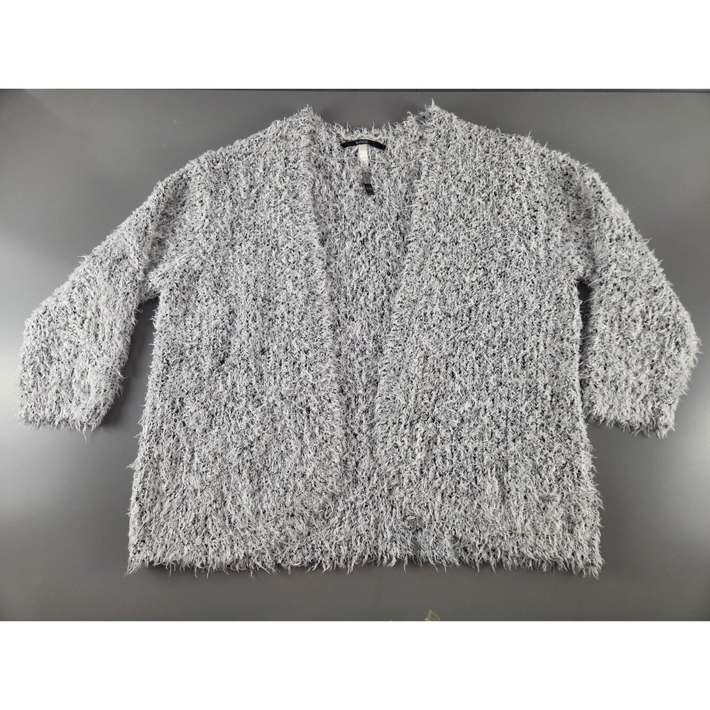 Kensie‎ Womens XXL Cardigan Poly Acrylic Black White